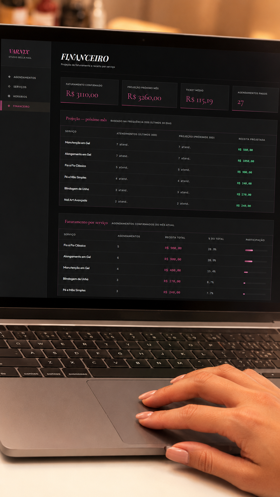 Mockup MacBook Kron Admin